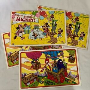 Vintage McDonald's placemats